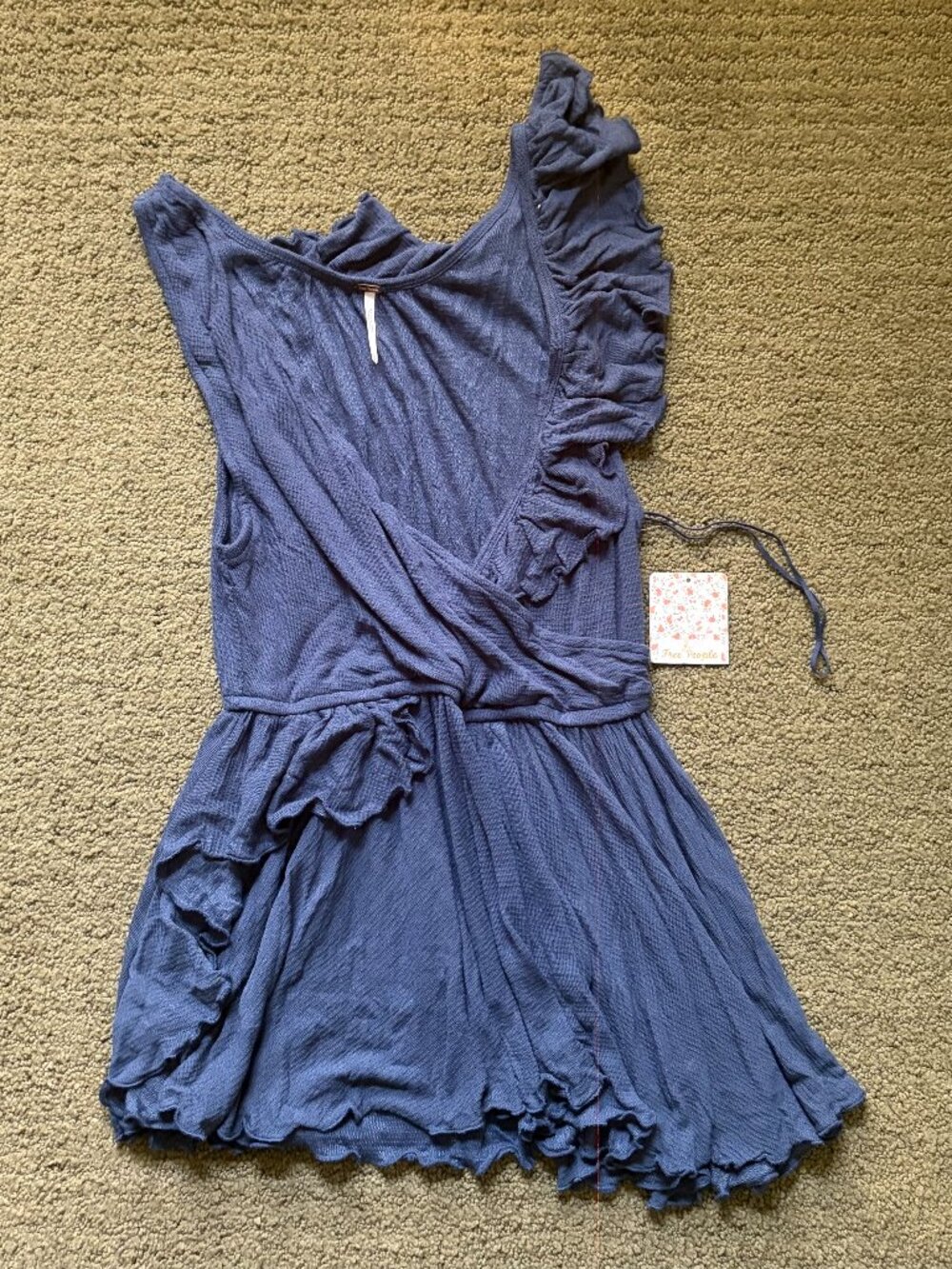 Free People Women's Dress in S Blue casual mini dress summer - Picture 1 of 5